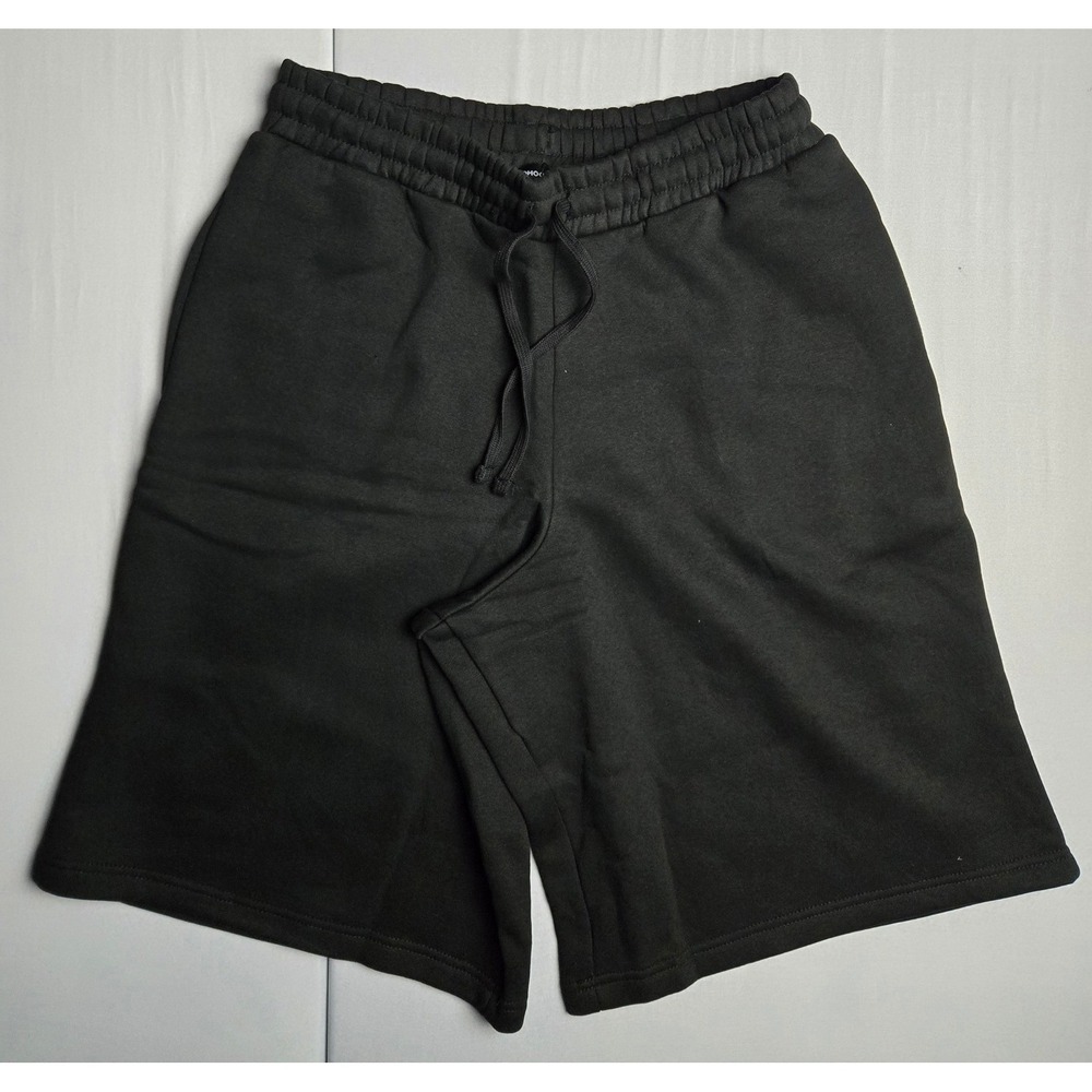 BoohooMAN Essential Jersey Jorts Black Sweat Shorts Mens Medium JDB-BASICJORT